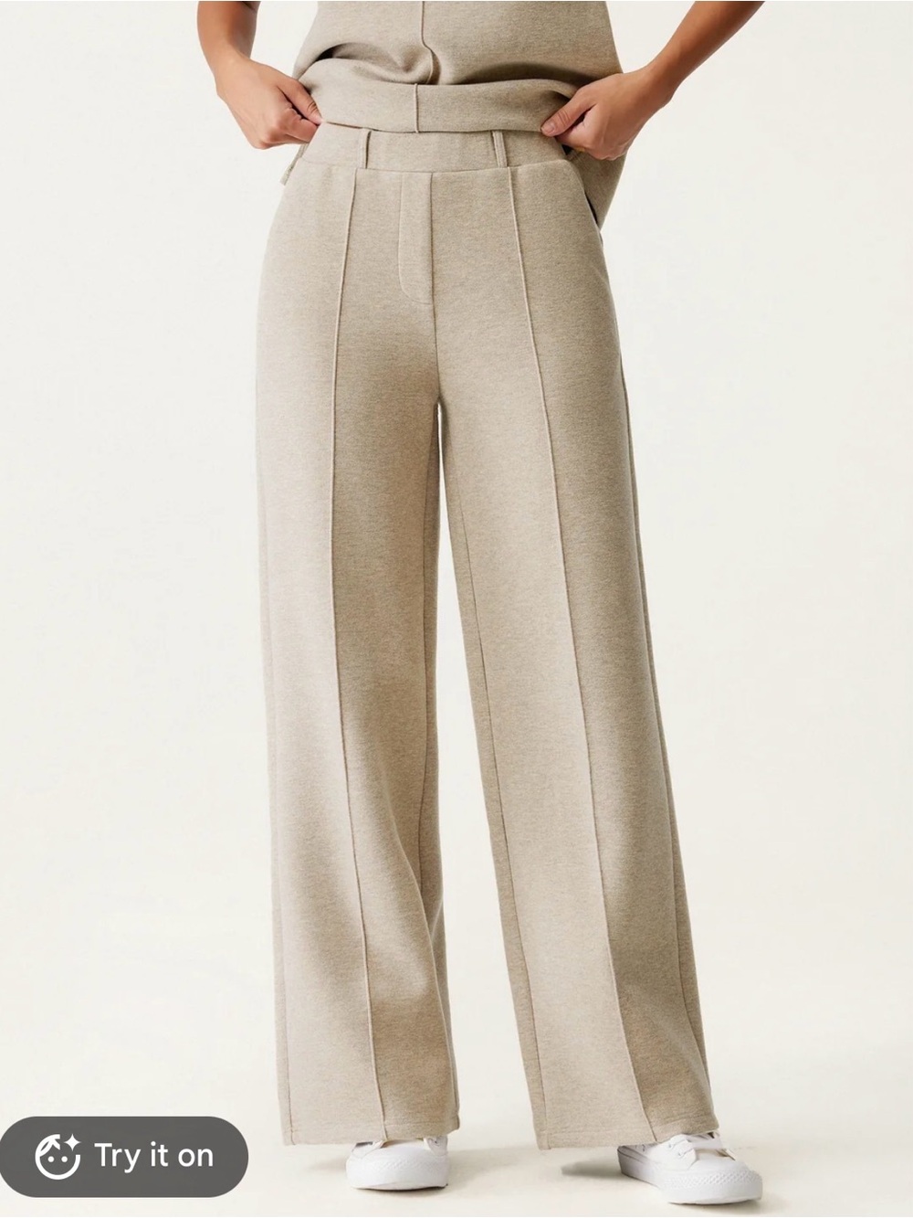 OGL High Waisted Straight Leg Pants in “Heather Morganite” Sz SM NWT